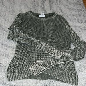 slouchy green sweater